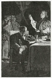 Illustration de Louis XI à la Bastille, 19e siècle
